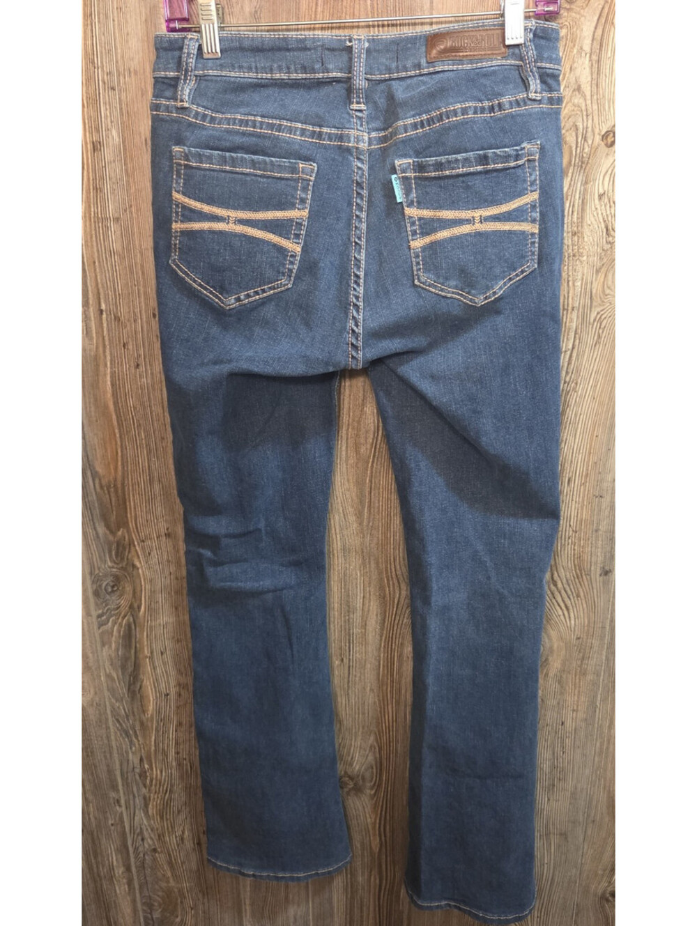 Hooey x Rock & Roll Cowgirl Denim Boot Cut Jeans Women Size 27x34 Western Rodeo
